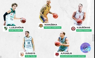 NKL sezono laureatai: MVP – Pukelis, jaunasis žaidėjas – Lelevičius, geriausiai besiginantis – Krivas